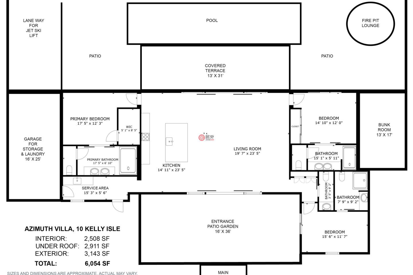 特克斯與凱科斯群島的独栋别墅，Azimuth Villa 10 Kelly Isle Canal Front，编号78163127