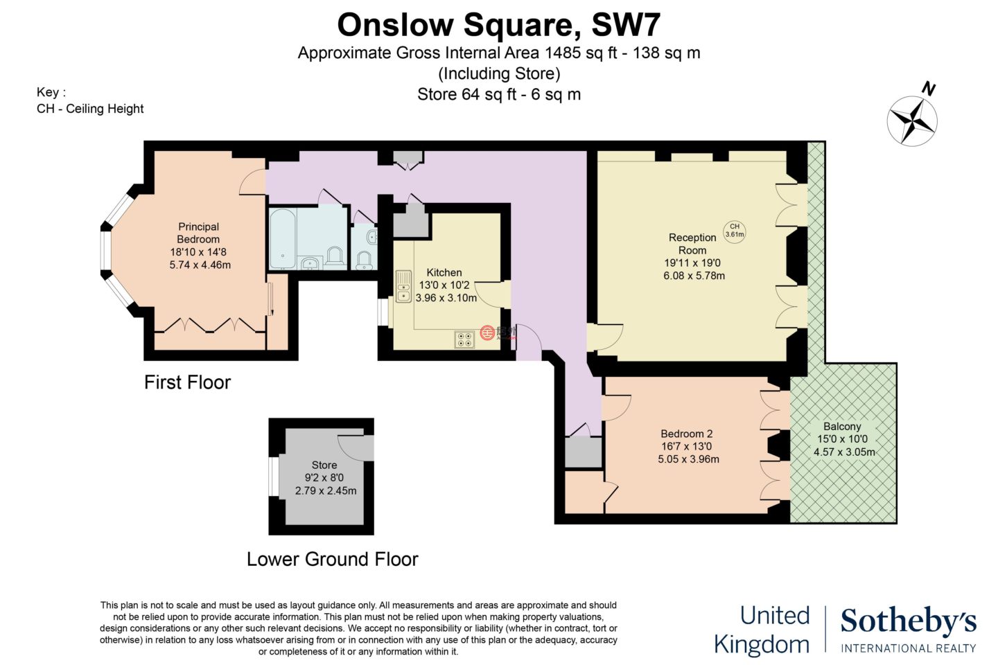 英国英格兰伦敦的公寓，Onslow Square，编号77940159