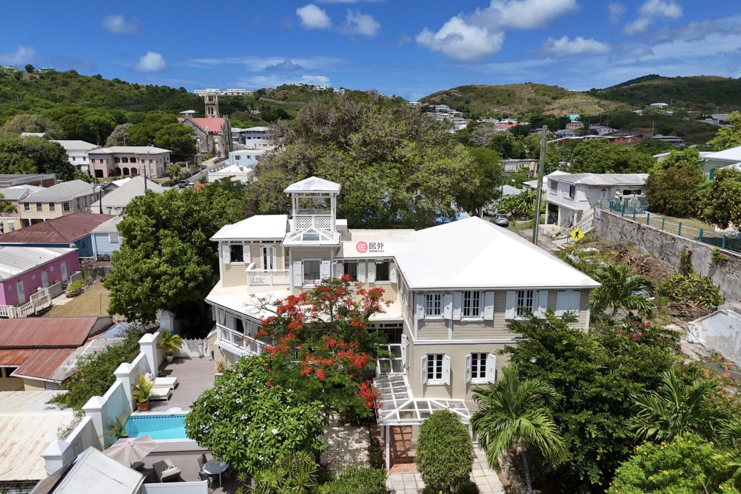 美属维京群岛克里斯琴斯特德的独栋别墅，101112 Strand Street Ch，编号78488101