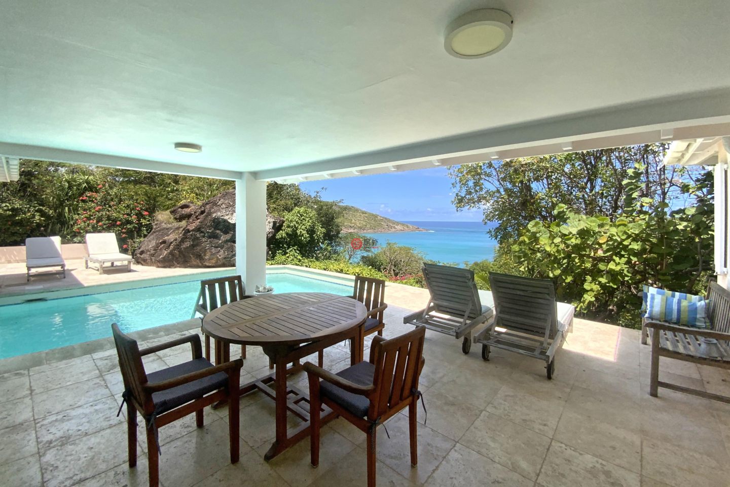 圣巴泰勒米岛Marigot的独栋别墅，Bougainvilliers，编号77090381