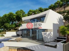 西班牙瓦伦西亚卡尔佩的独栋别墅，Calpe's Panoramic Marvel: A Modern Villa with Breathtaking Sea a，编号75831736